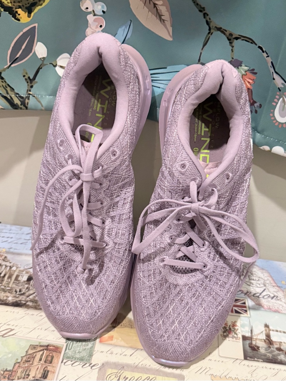 Under Armour Women's Lavender Knit Athletic Sneakers